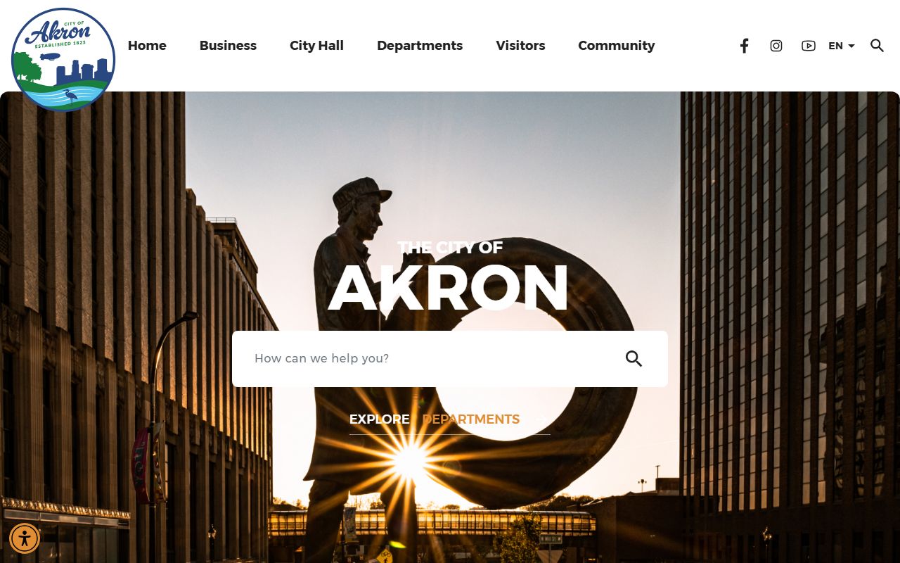 Akron property records city official website