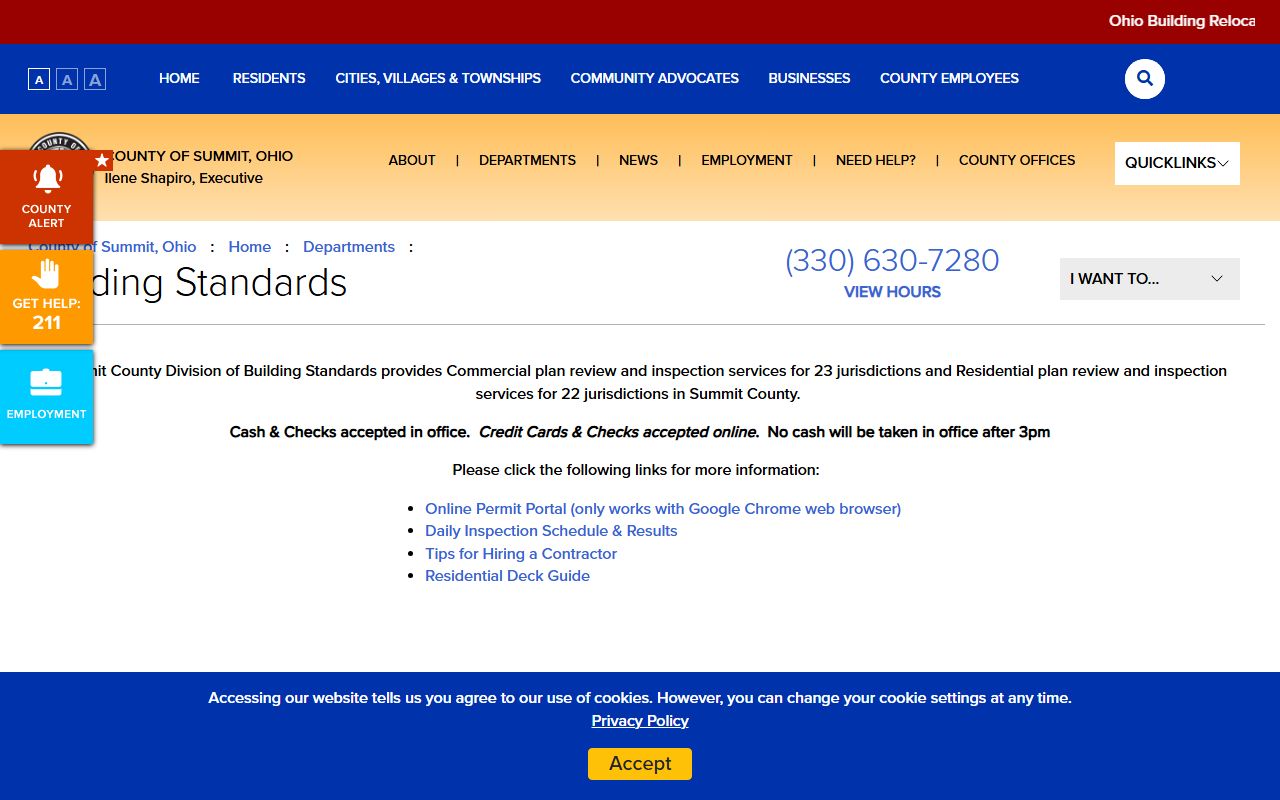 Akron property records Summit County Building Standards