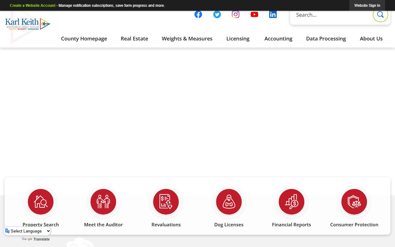 Beavercreek property records Montgomery County Auditor search