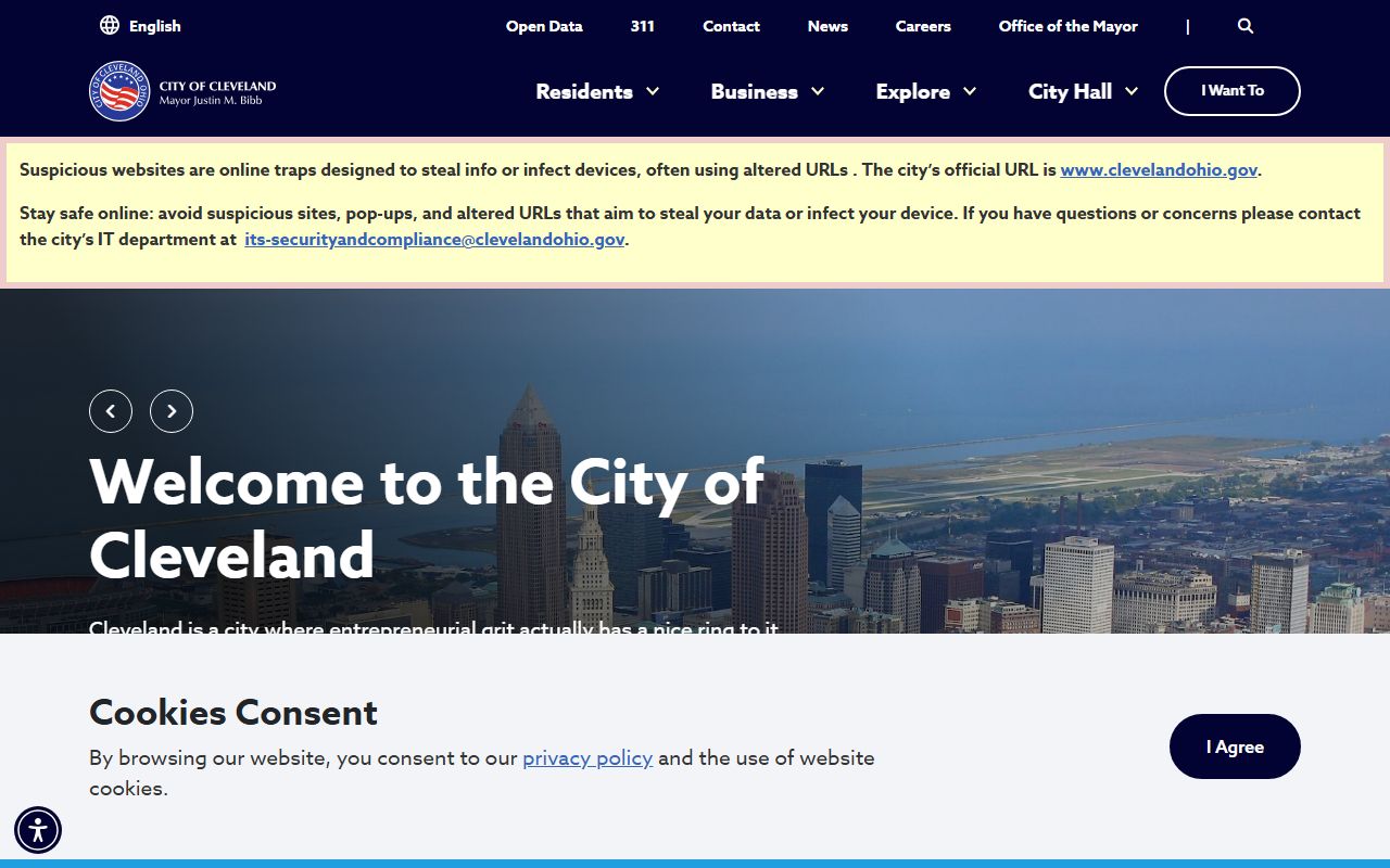 Cleveland property records city official website