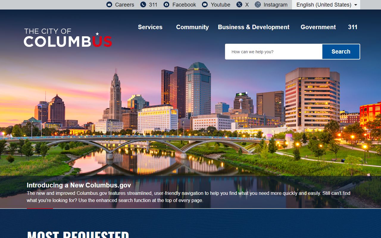 Columbus property records city official website