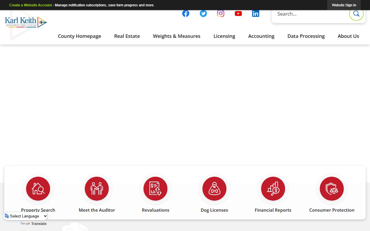 Dayton property records Montgomery County Auditor search