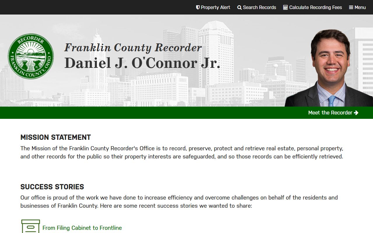 Dublin property records Franklin County Recorder search