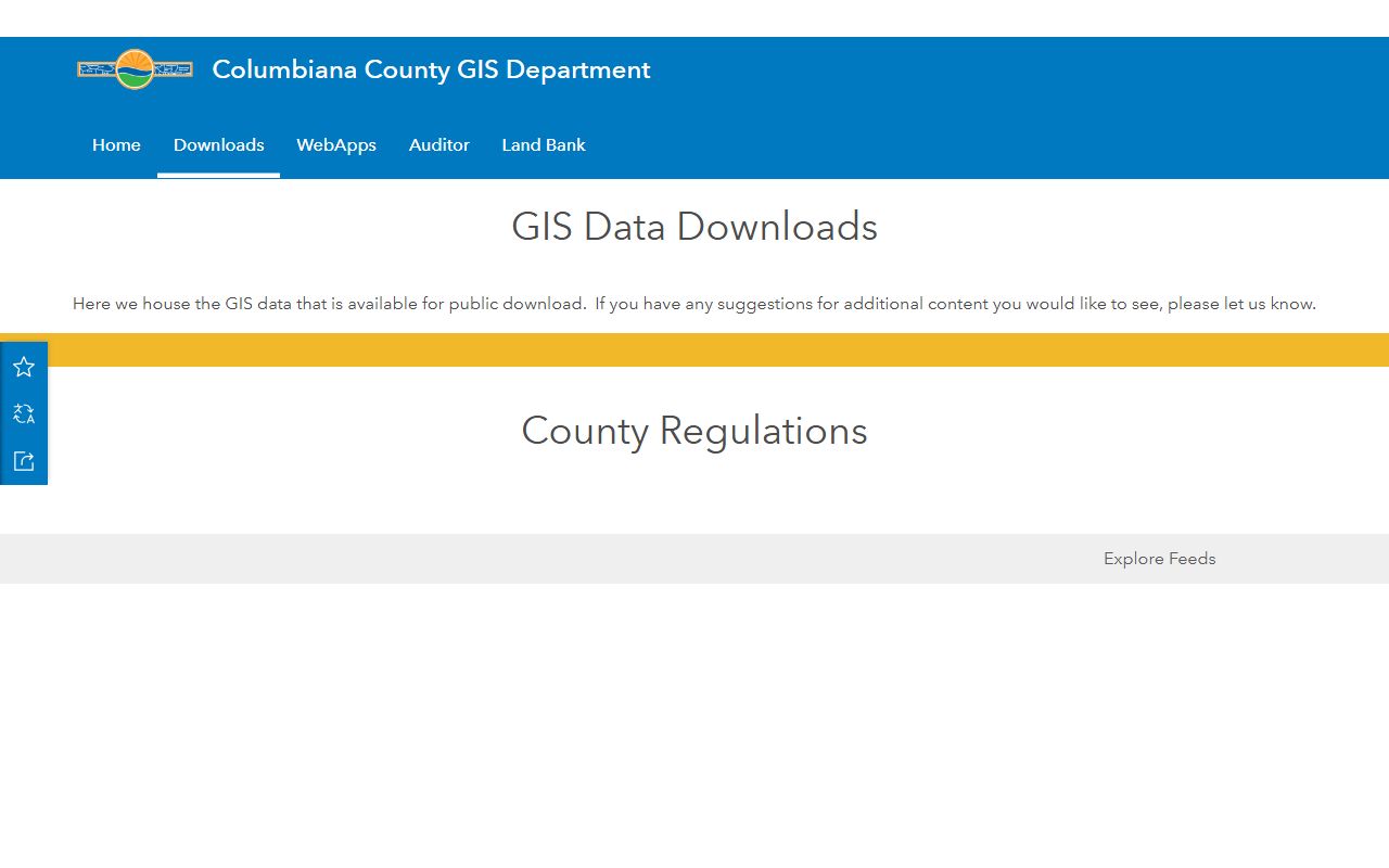 Columbiana County property records GIS mapping system