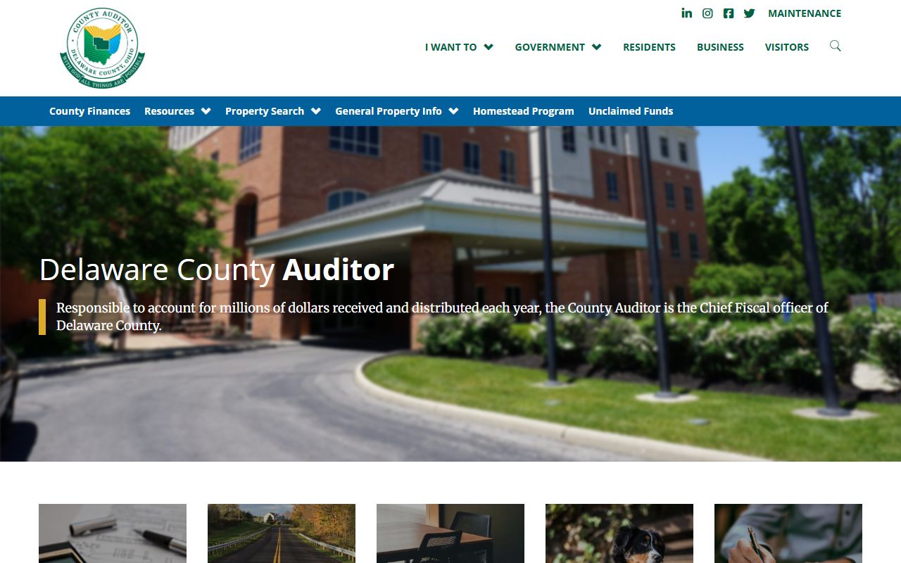 Delaware County property records auditor search portal