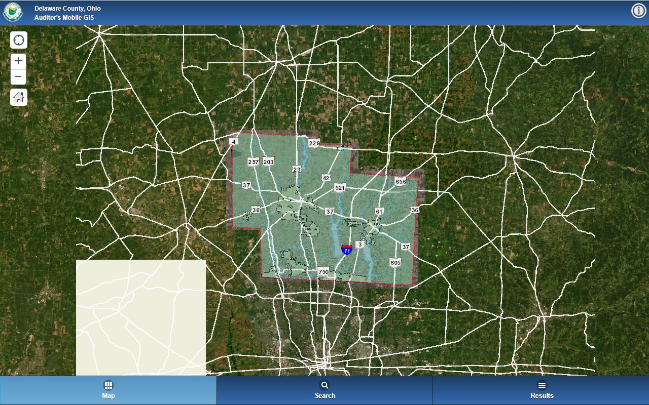 Delaware County property records GIS mapping system