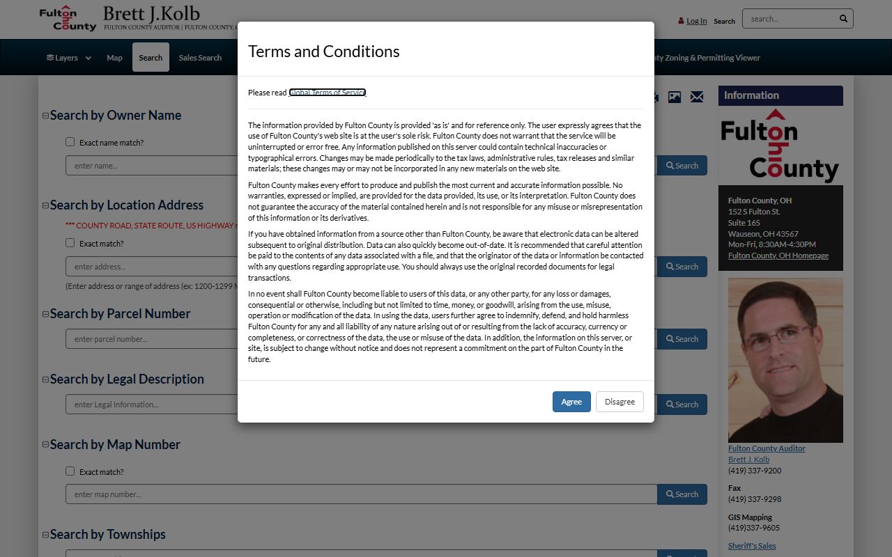 Fulton County property records Beacon search portal