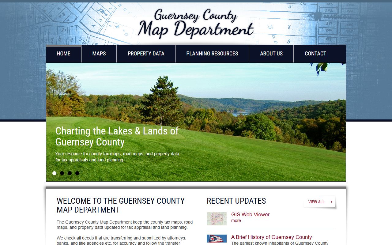 Guernsey County property records map department