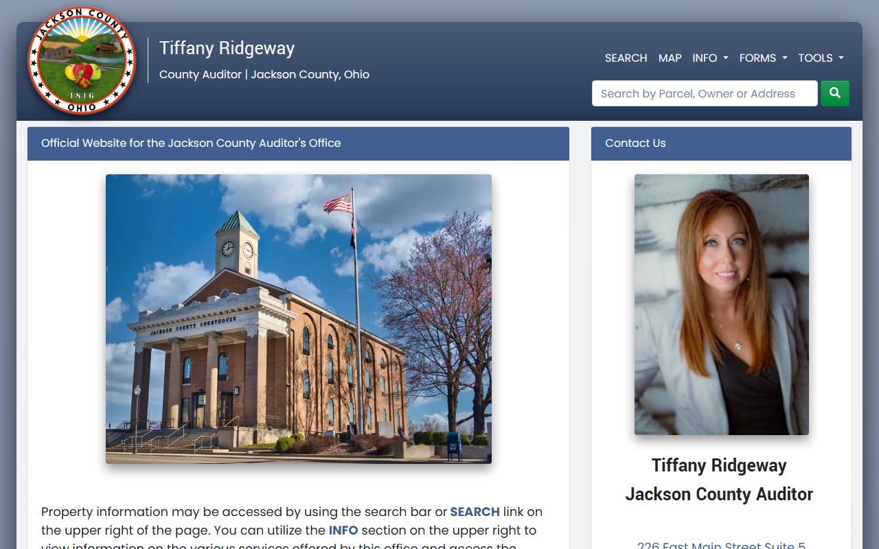 Jackson County property records auditor search portal
