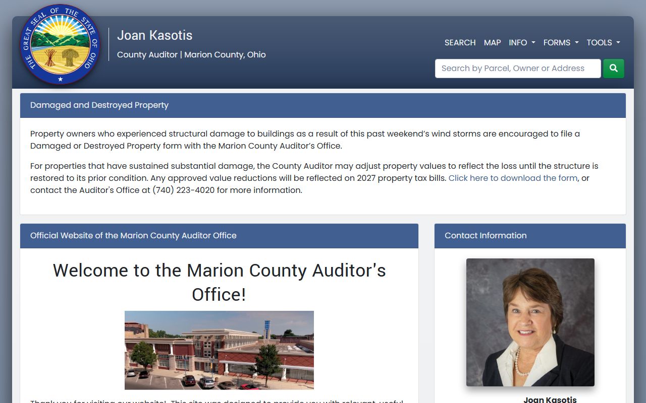 Marion County property records auditor search portal