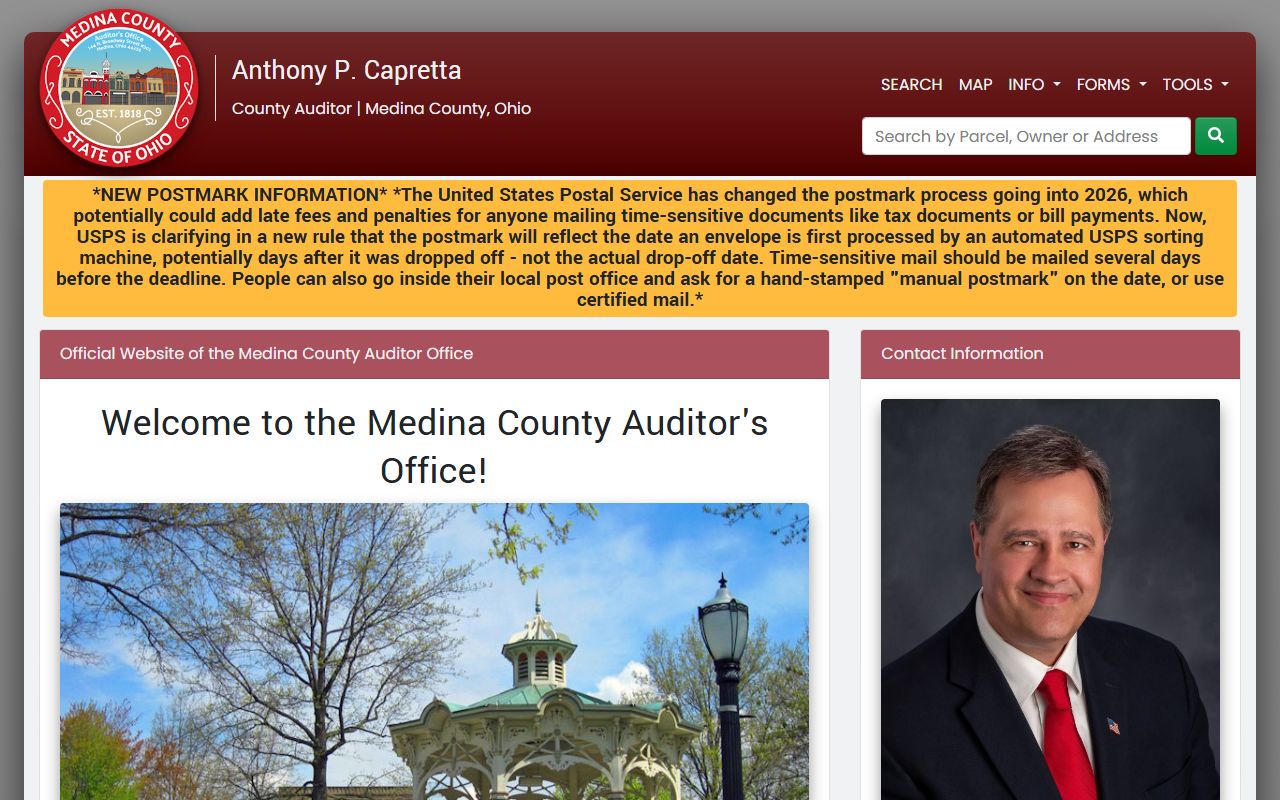 Medina County property records auditor search portal
