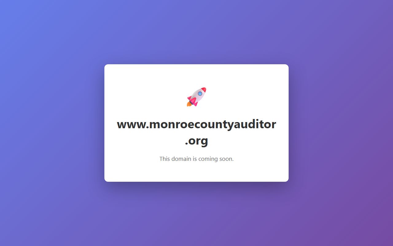Monroe County property records auditor search portal