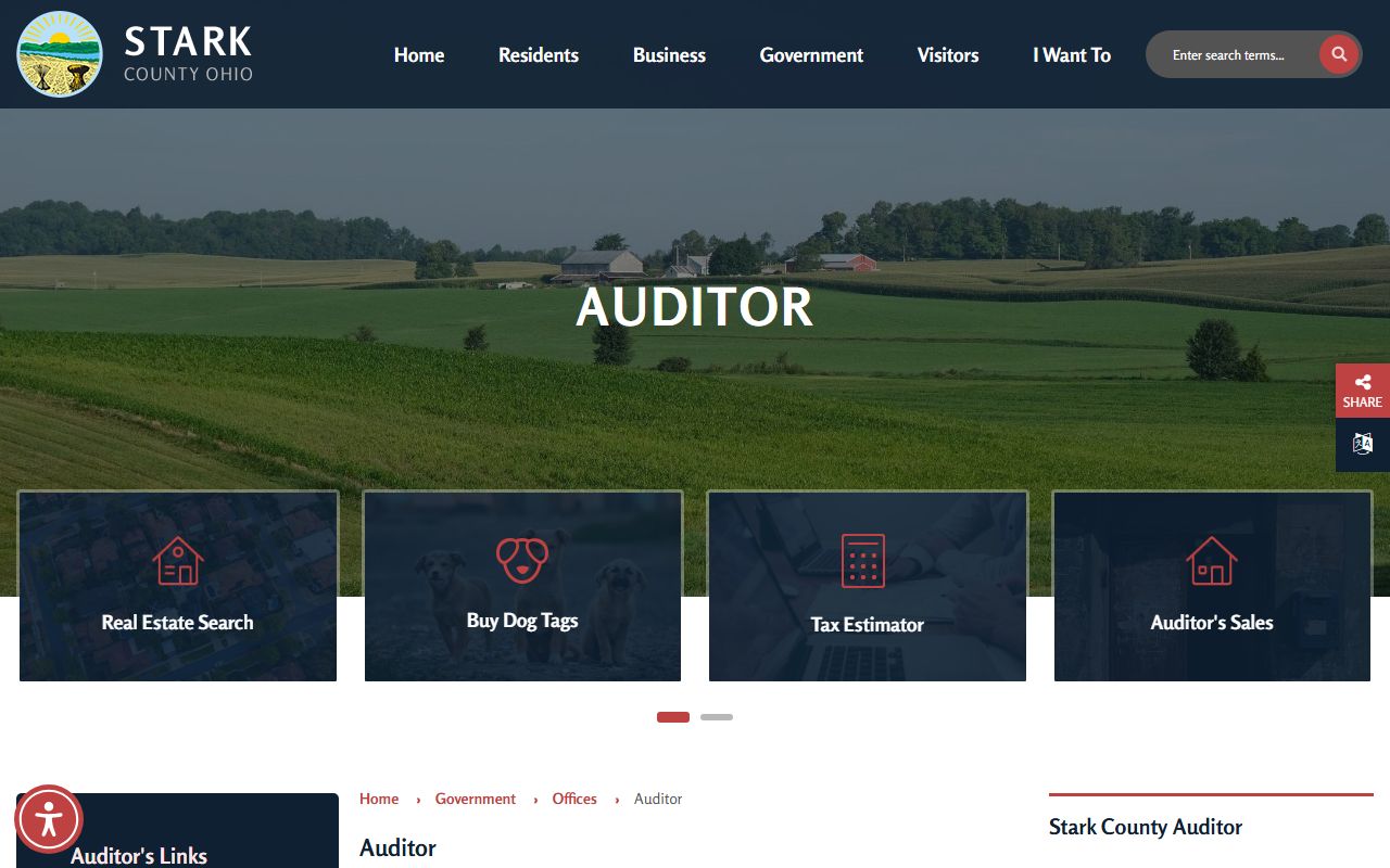 Stark County property records auditor search portal