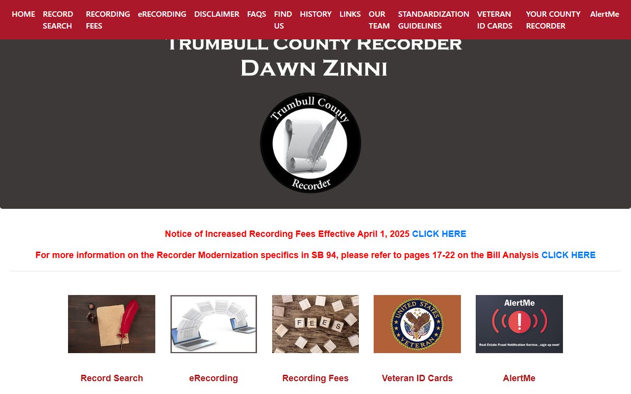Trumbull County property records recorder document search